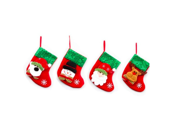 Nomad Christmas Cheer Sequined Santa Socks