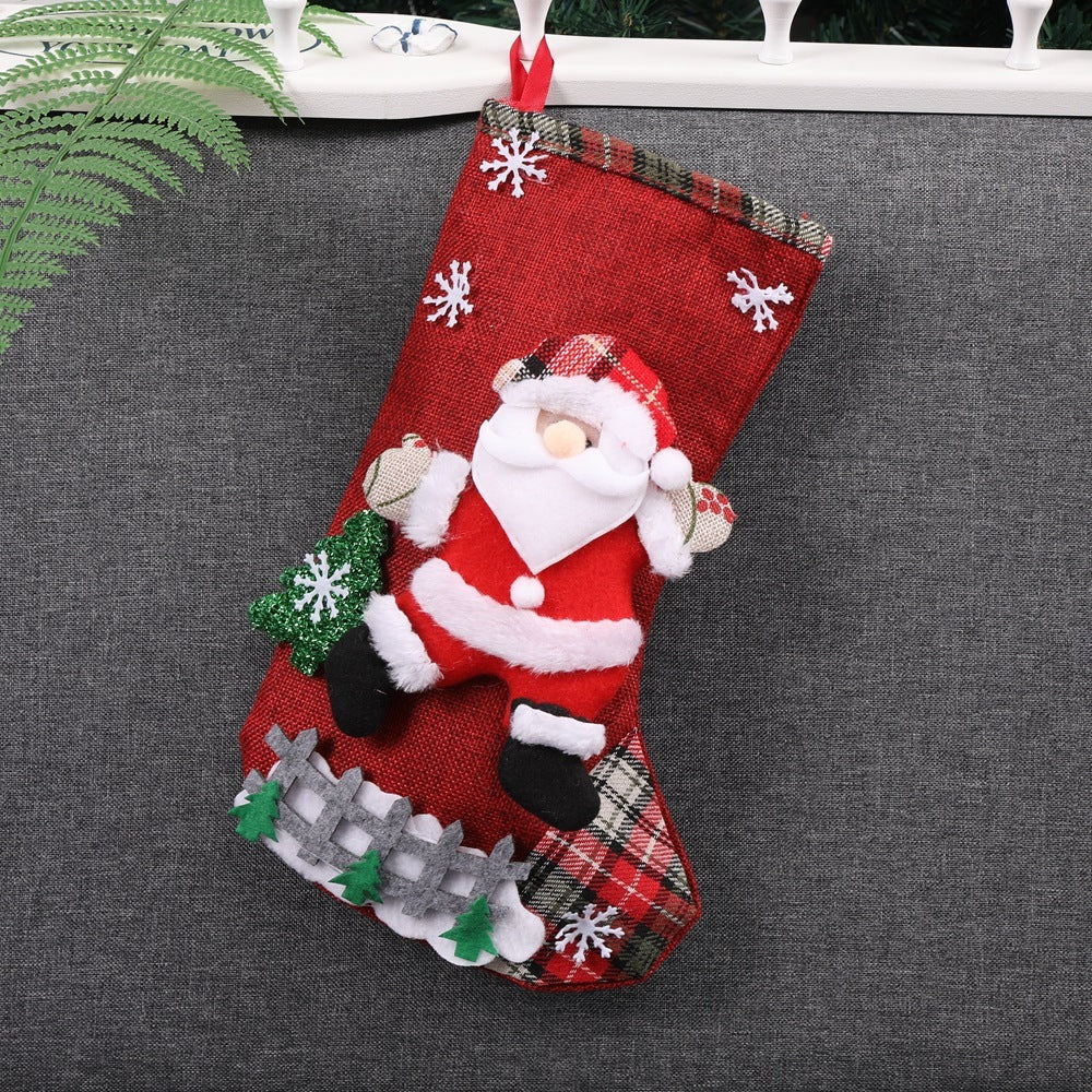 Nomad Christmas Cheer Sequined Santa Socks